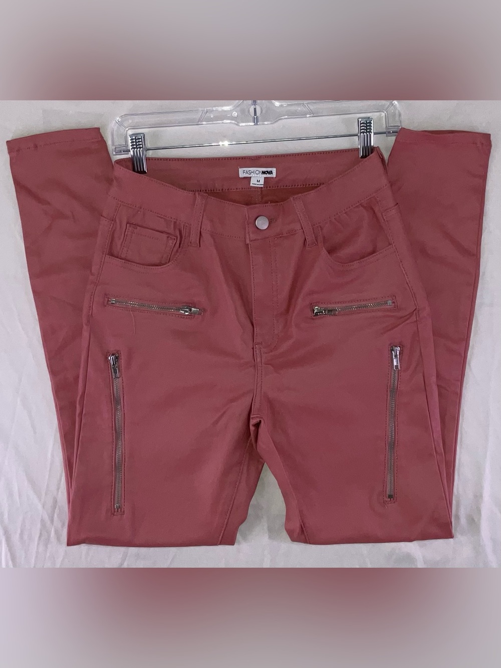 Fashion Nova Vegan Friendly Pants with Zippers size M